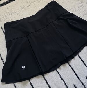 lululemon black tennis pickleball skirt skort size 6